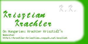 krisztian krachler business card